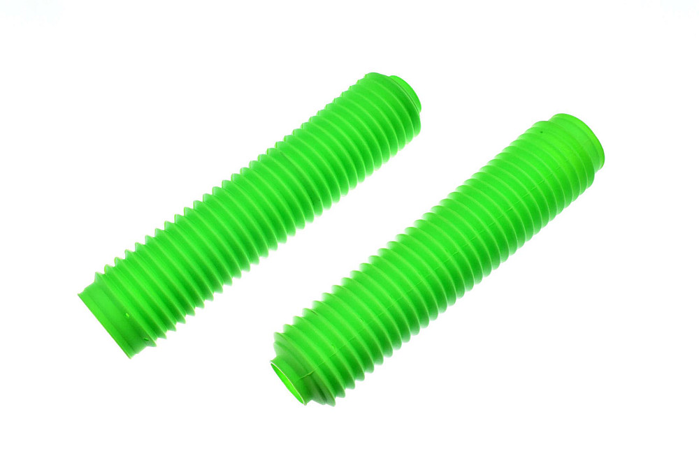Гофри передньої вилки (пара) універсальні L-325mm, d-40mm, D-55mm (зелені) MZK Київ - фото 1