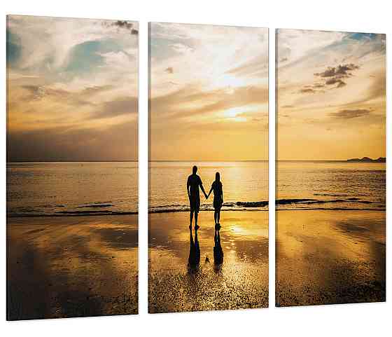 Модульная картина Пара на пляже Art-195_XXL 53x100 см Киев