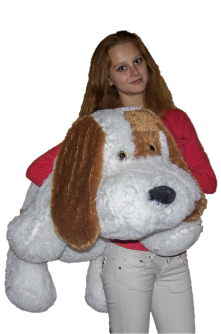 Большая Собачка Алина Шарик 110 см белый Киев - изображение 2