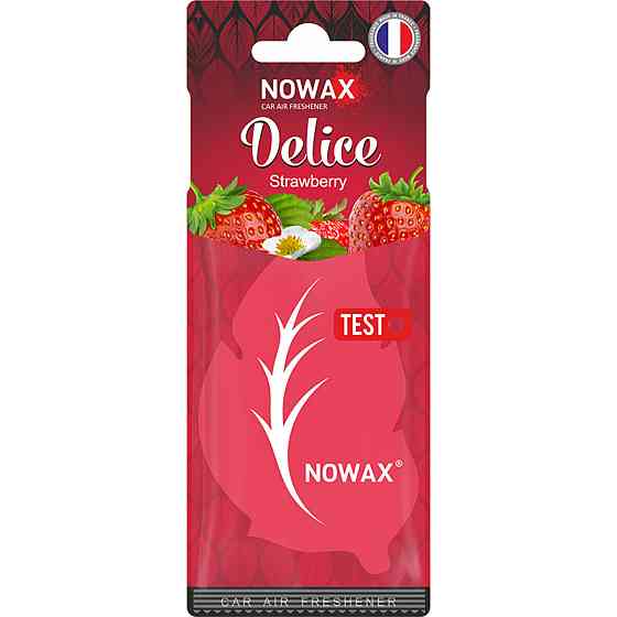 Ароматизатор повітря целюлозний Nowax серія Delice - Strawbеrry Київ