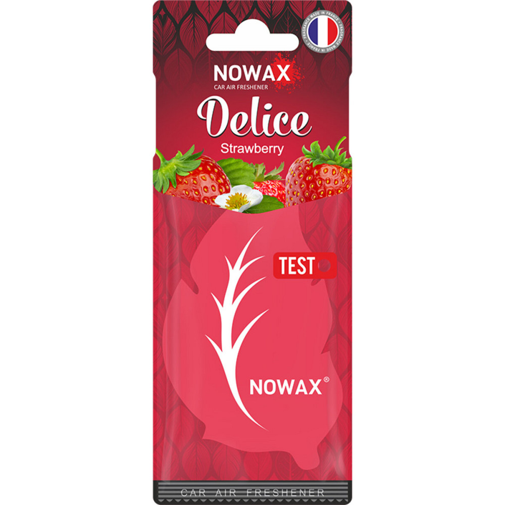 Ароматизатор повітря целюлозний Nowax серія Delice - Strawbеrry Киев - изображение 1