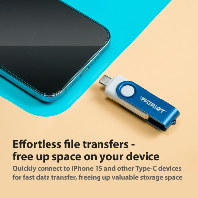 USB флеш накопичувач Patriot 256GB Xporter X550 USB 3.2/Type-C (PS256GX550AAD) Вінниця - фото 7