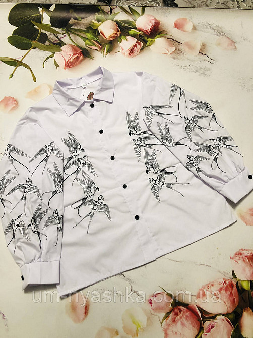 Школьный брючный костюм юбка-шорты с жилеткой и рубашкой р.134-152 Кривой Рог - изображение 4