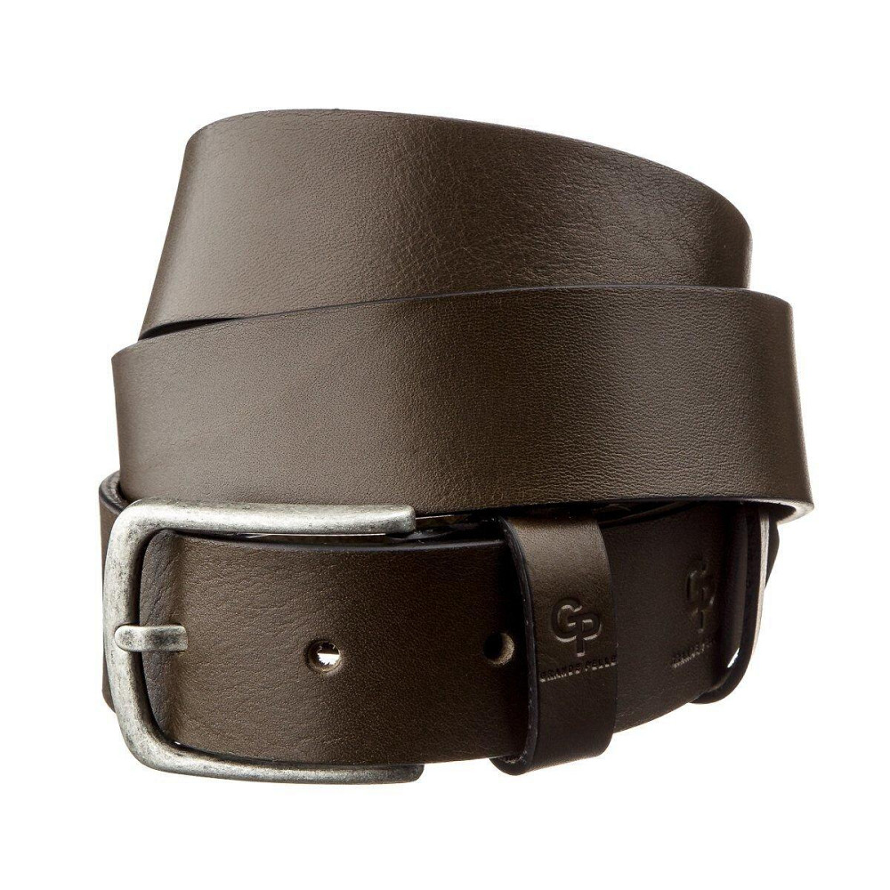 Ремень мужской под джинсы GRANDE PELLE 11255 Шоколадный Киев - изображение 1