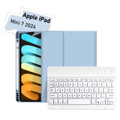 Чехол для планшета BeCover with keyboard Apple iPad Mini 7 2024 Light Blue (712995) Винница - изображение 1