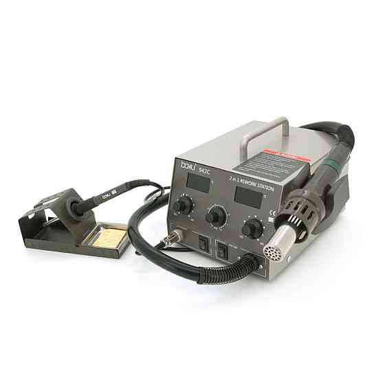 Паяльная станция BAKU BA-942C с цифровой индикацией на фен и на паяльник, DC:110-240V, 4A,1000W, 5 кг Киев