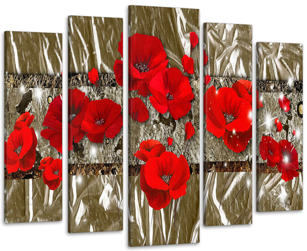 Модульна картина Квіти Абстракція Art-212_5 Київ - фото 1