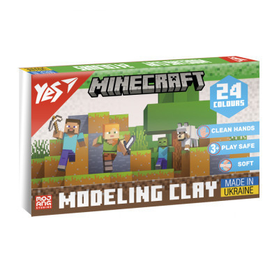Пластилін Yes Minecraft 24 кольорів 480 г (540682) Вінниця - фото 1
