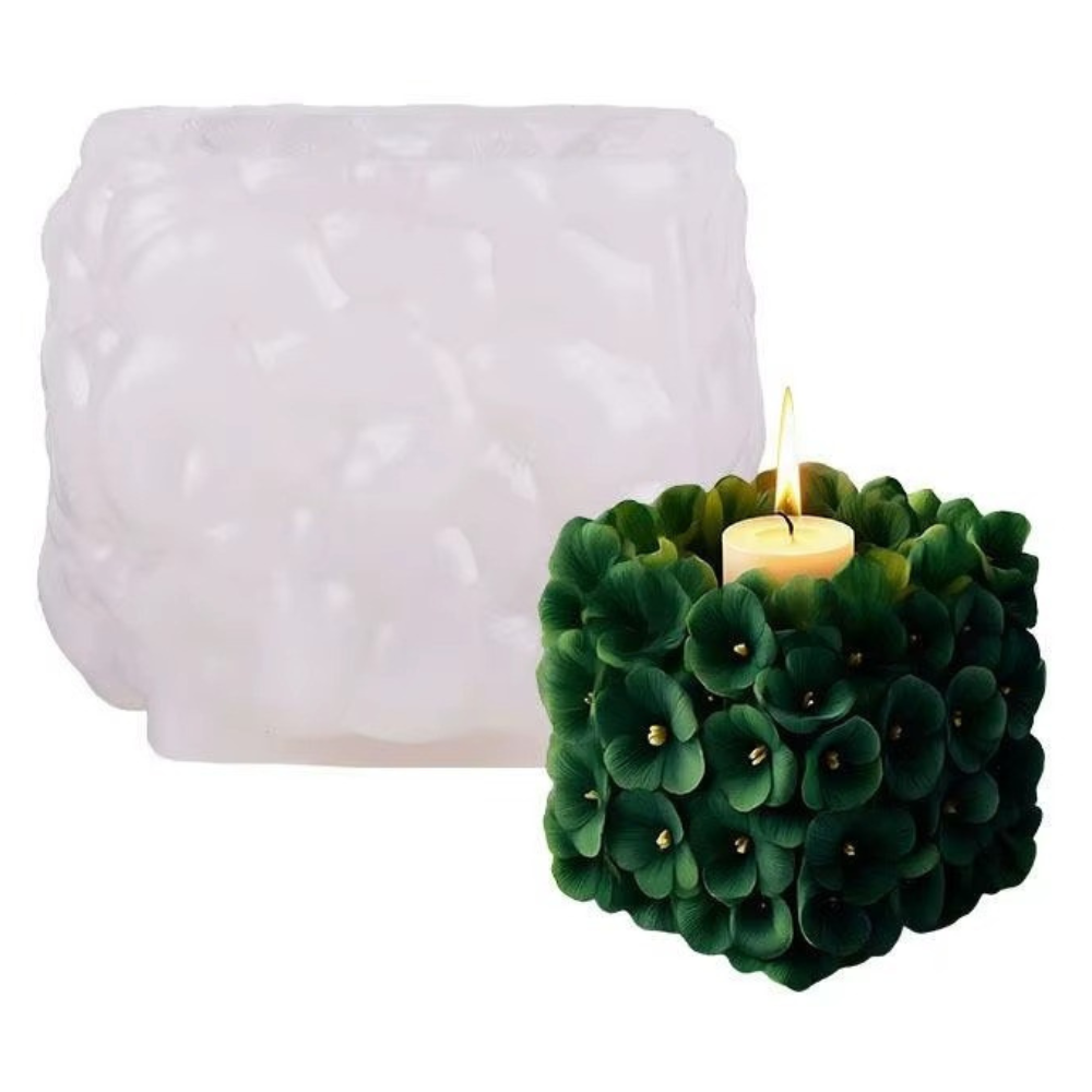 Силіконова форма для виготовлення свічки, молд для свічок з соєвого, бджолиного воску і парафіну 83 х 70 мм Кам'янець-Подільський - фото 1