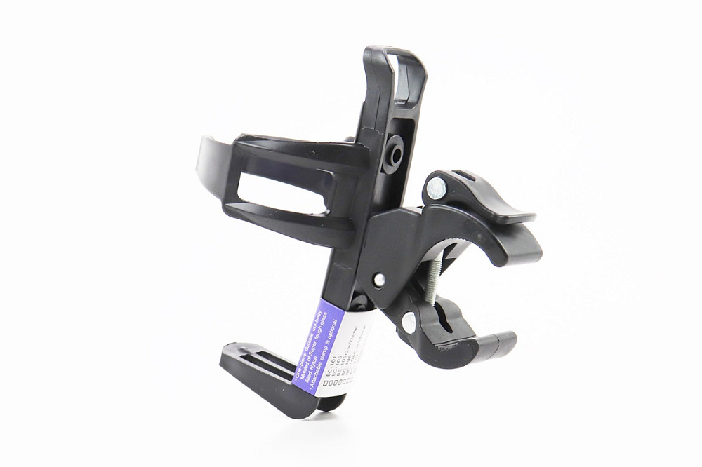 Фляготримач пластиковий з кріпленням універсальним на ексцентрику, чорний BC-105C Київ - фото 2