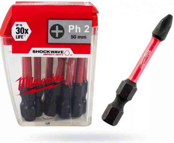 Біта Milwaukee shockwave impact duty ph2 x 50 мм 4932430855 Коломыя