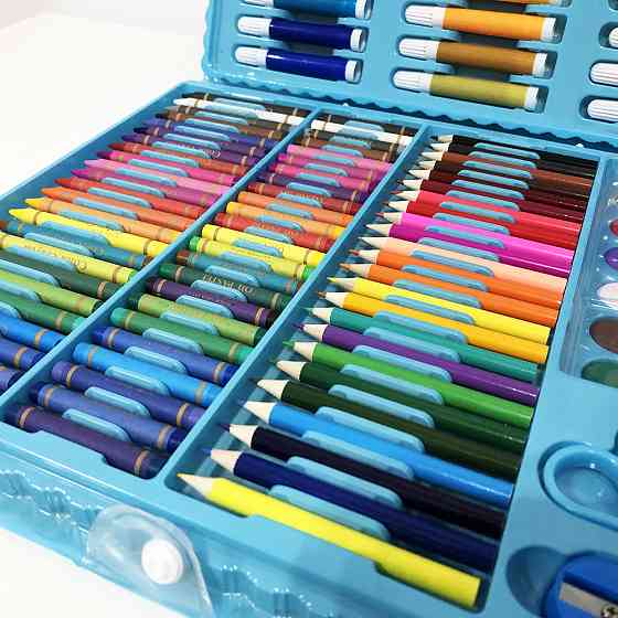 Художній набір для дітей, Набір для творчості в алюмінієвій валізі Дитячий набори творчості XF-75 Львів