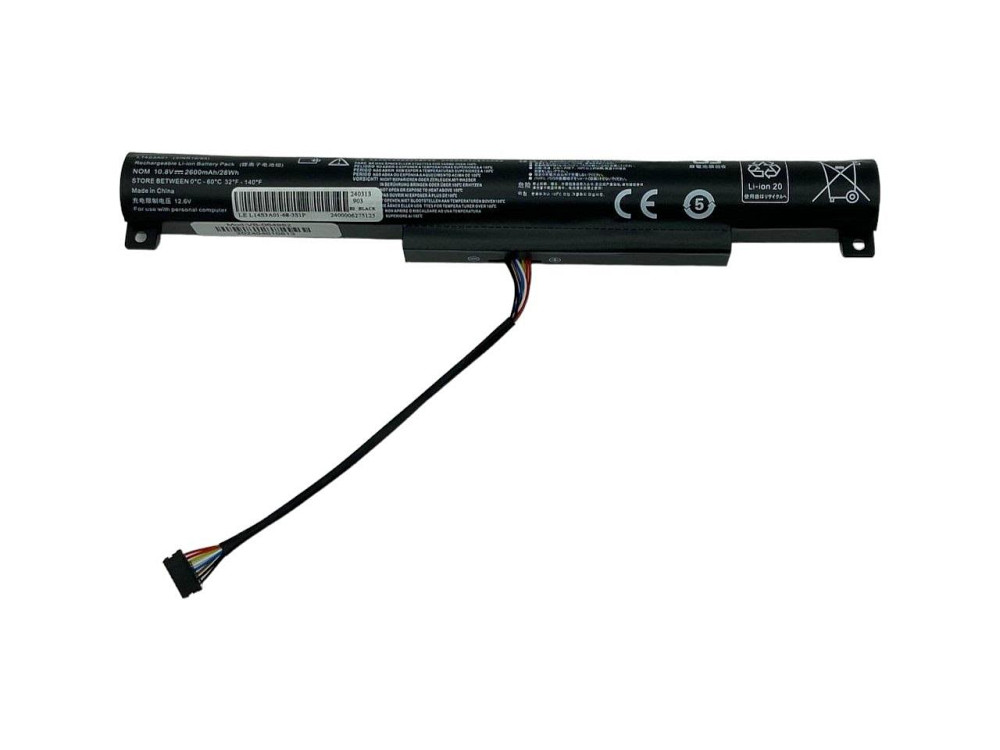 Аккумулятор для ноутбука Lenovo L14S3A01 IdeaPad 100-15 10.8V Black 2600mAh OEM Вінниця - фото 1