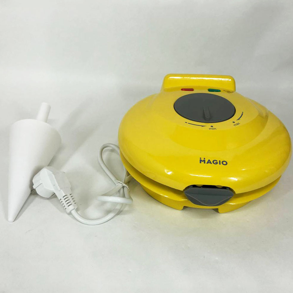 Вафельниця кругла з антипригарним покриттям Magio MG-397 750Вт, Дешева вафельниця ES-26 Івано-Франківськ - фото 2