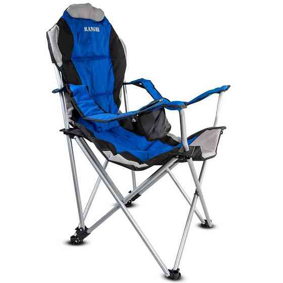 Крісло складане туристичне Ranger FC 750-052 Blue (RA 2233) стілець зі спинкою для пікніка, риболовлі Київ