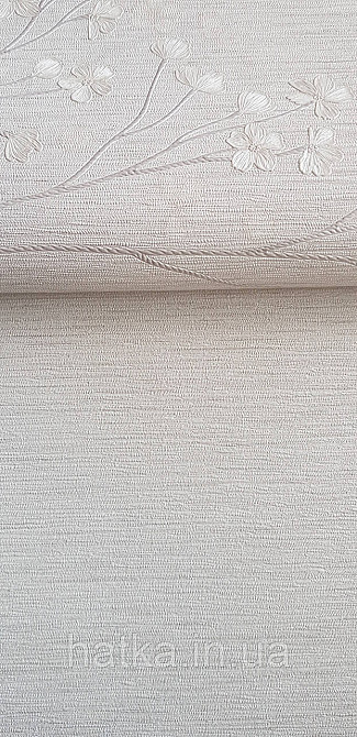 Шпалери вінілові на флізеліні Grandeco Anita1,06х10 однотонні тонка смужка дощик матові бежеві Київ - фото 3