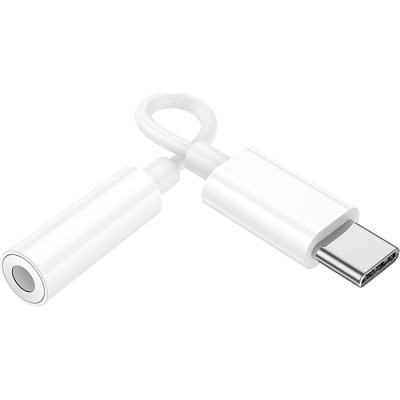 Перехідник USB-C M to 3.5mm F LS35 white HOCO (6931474790767) Вінниця - фото 3