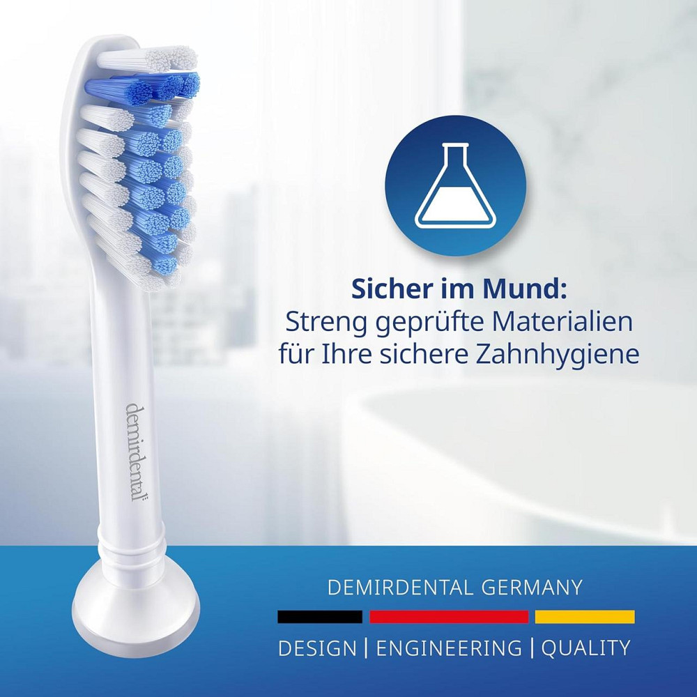 Насадки для зубной щетки HX6053 HX6054 Белый Sensitive Soft Совместимые с Philips Sonicare Набор 3 шт Киев - изображение 4
