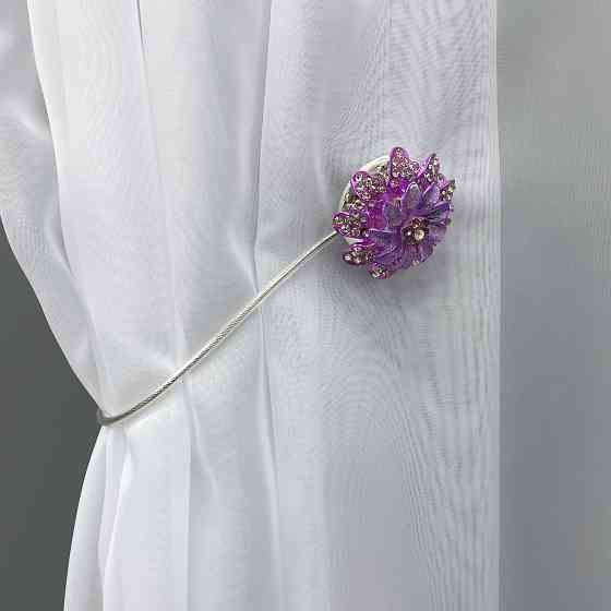 Магніти для штор та гардин "Flowers" набір 2 шт Бузковий (81-198) Київ