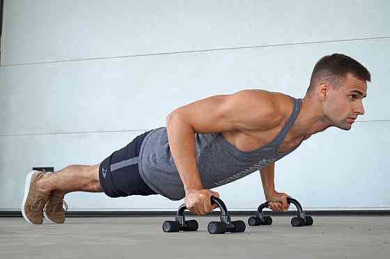 Упори для віджимань PowerPlay 4316 Push Up Bars пластикові (Скошені) Кам'янське