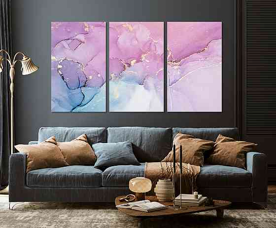 Модульна картина у вітальню/ спальню Абстракцезія ART-068_3A 100х150 см Київ