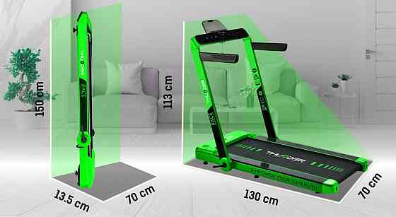 Беговая дорожка электрическая THUNDER RACE-GREEN Киев