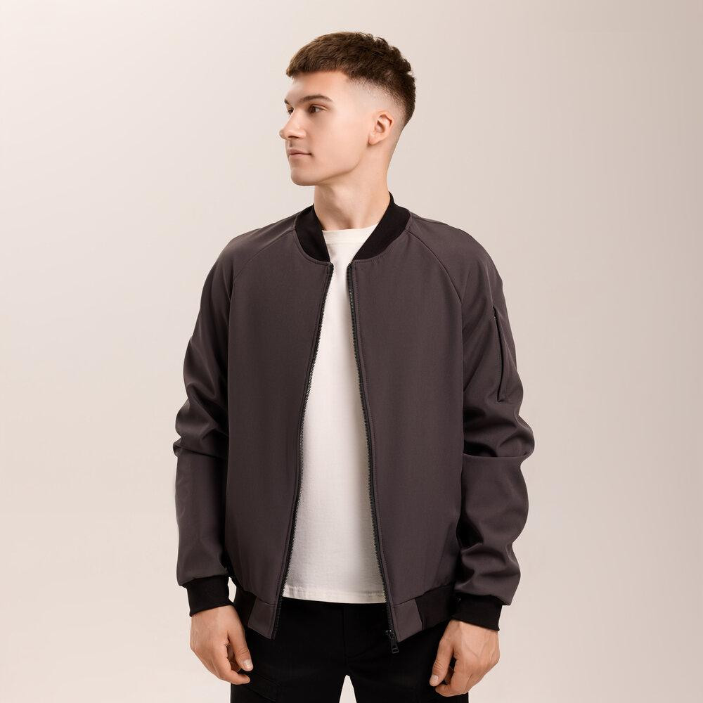 Бомбер Pobedov Thunder Темно-сірий XL OWbb3 167XLdge Київ - фото 1