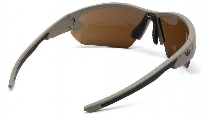 Окуляри захисні Venture Gear Tactical Semtex Tan (bronze) Anti-Fog, коричневі в камуфльованій оправі Запоріжжя - фото 4