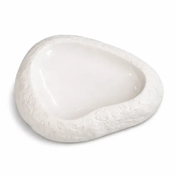 Керамическое блюдо с фактурным дизайном 31х23 см Коломия