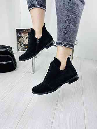 Жіночі черевики Odzi чорні натуральна замша 36р.37р.38р. (БТ/02) (1236) Коломыя