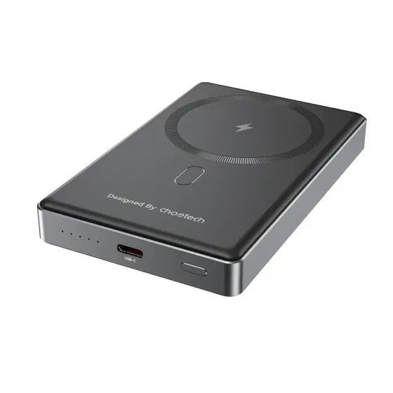 Повербанк 10000mAh Choetech B739 Black QC3.0 PD3.0 бездротова магнітна зарядка (43-00151) Київ