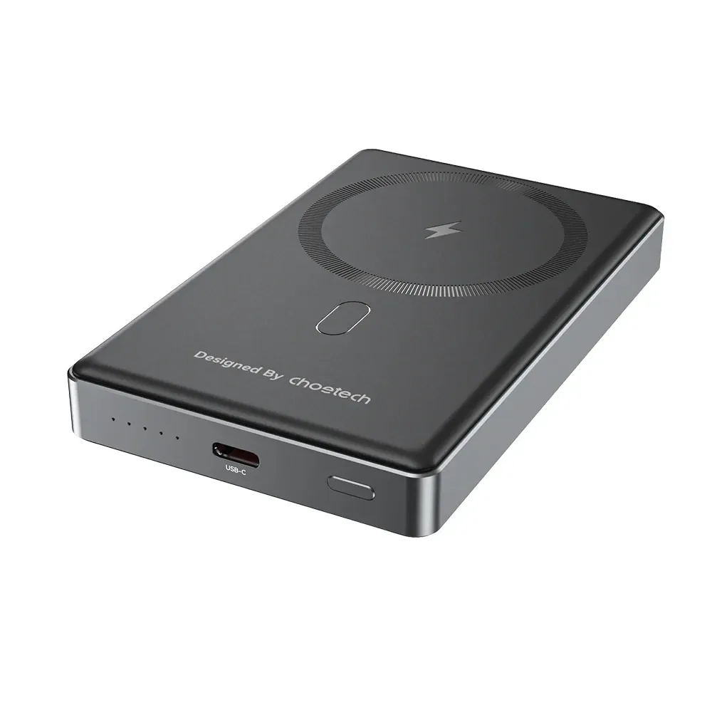 Повербанк 10000mAh Choetech B739 Black QC3.0 PD3.0 бездротова магнітна зарядка (43-00151) Київ - фото 2