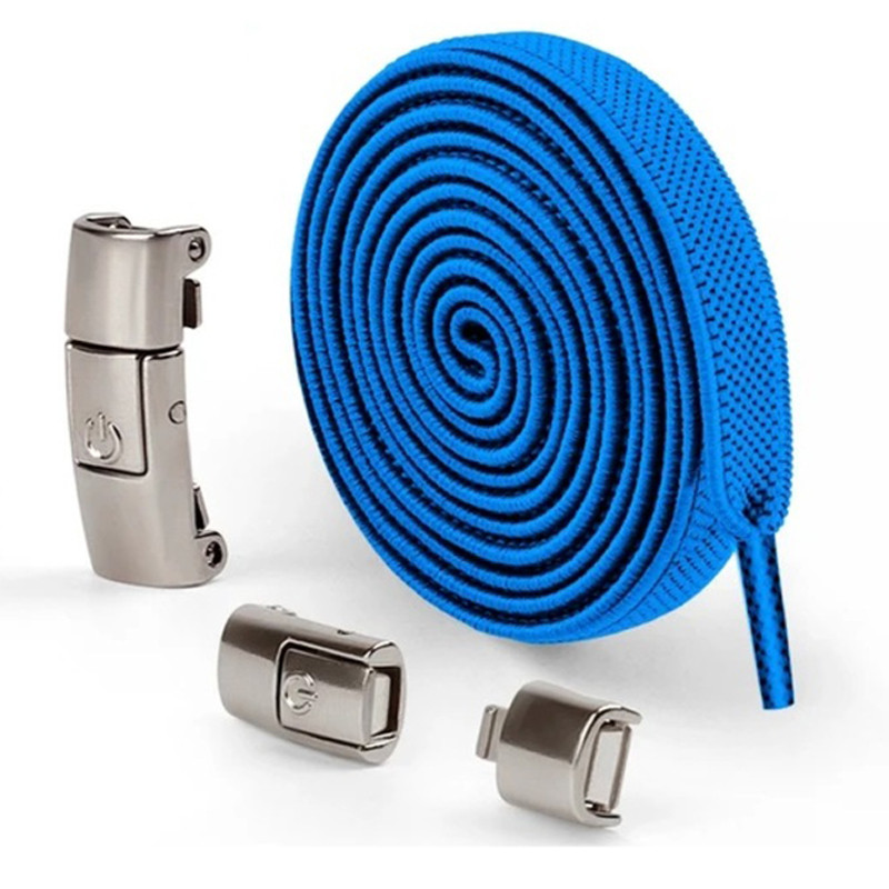 Магнітні шнурки — зручність у кожному кроці | Lace 120cm (сині) Миколаїв - фото 1