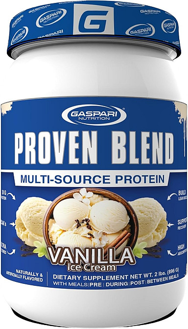 Протеїн Gaspari Nutrition Proven Blend Multi-Source Protein 896 g (Vanilla Ice Cream) Луцьк - фото 1