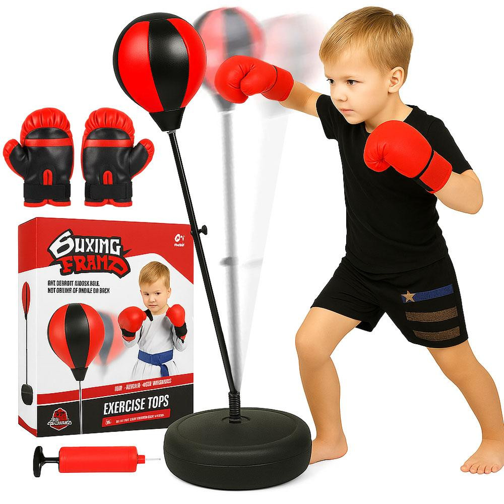 Боксерский набор на стойке 70-110см,с перчатками и насосом SBR Киев - изображение 1