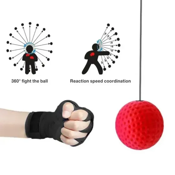 Тренировочный мяч для бокса Fight Ball 85 г для развития реакции, скорости удара и координации Одесса