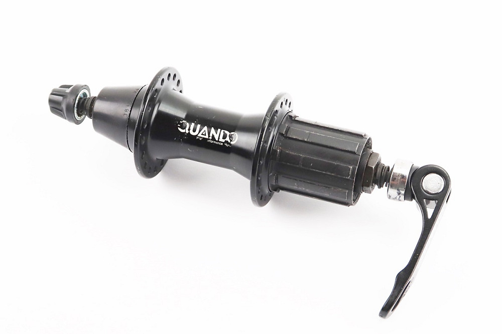 Втулка задня MTB алюмінієва 14Gx36H під касету 8-10зв, V-brake, кріпл. ексцентрик, чорна KT-W5ER Київ - фото 1