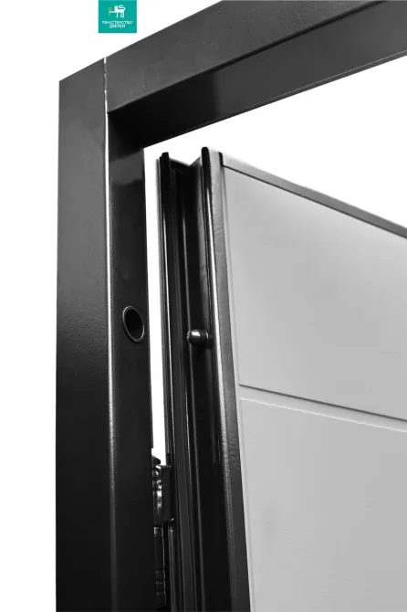 Двери входные Министерство дверей ПБ-202 Дуб грифель / пломбир  960х2050 мм Киев - изображение 7