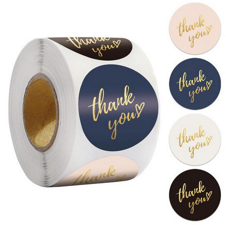 Стикеры для упаковки 500 шт Thank you Киев - изображение 1