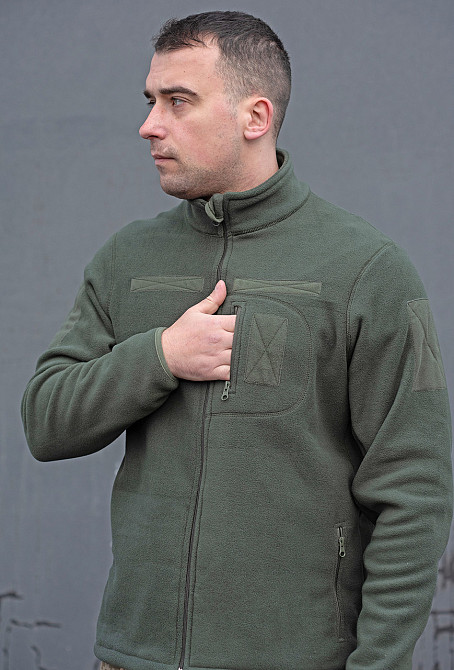 Чоловіча тактична кофта Оліфліс 460 г/м2 Олива Киев - изображение 2