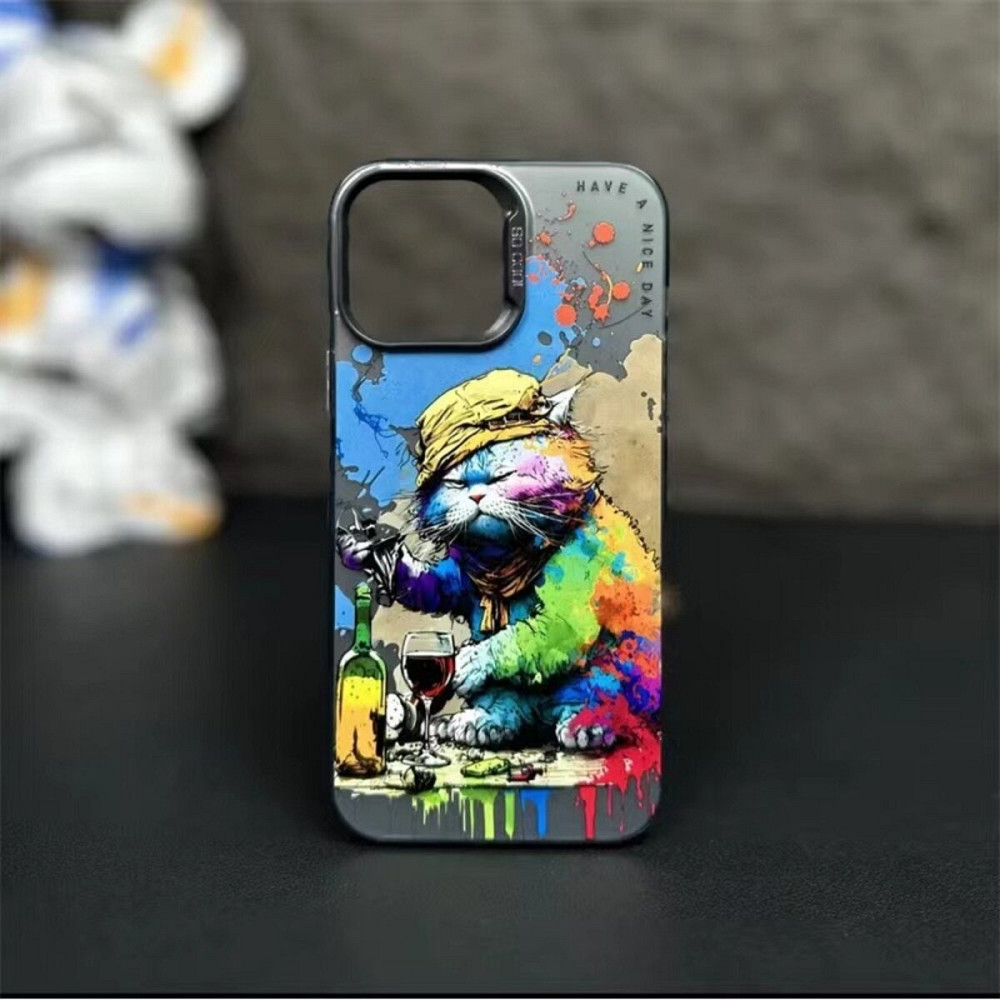 Чохол для смартфона So Cool Print for Apple iPhone 12 Pro Max 22,Drunk cat Киев - изображение 1