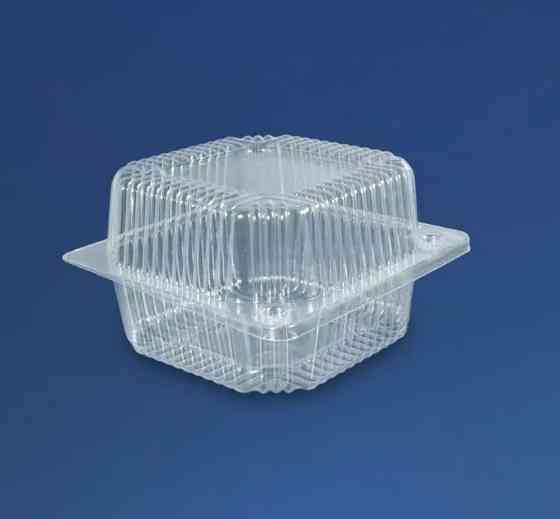 Блістерне одноразове паковання 120*120*68 мм для харчових продуктів із кришкою ПС-7 Павлоград