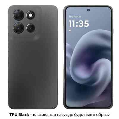 Чехол для мобильного телефона BeCover Silicone Motorola Moto G86 Black (713768) Винница