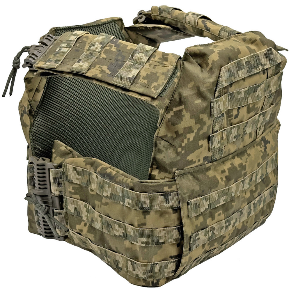 Плитоноска 25 х 30 Піксель ММ-14 Cordura зі швидким скиданням Запоріжжя - фото 4