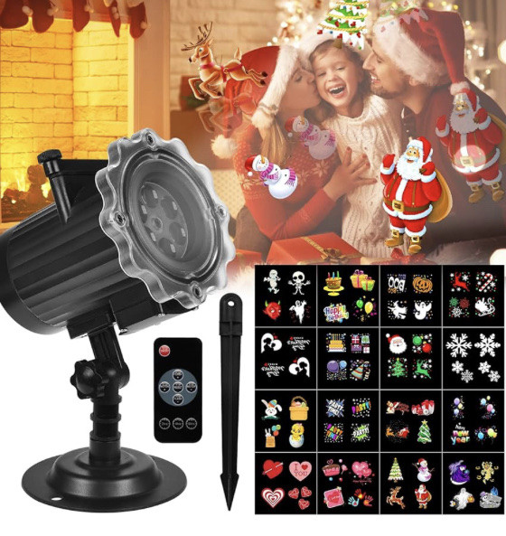 Новорічний проектор з 11 візерунками (Б клас) 17442 Луцьк - фото 1