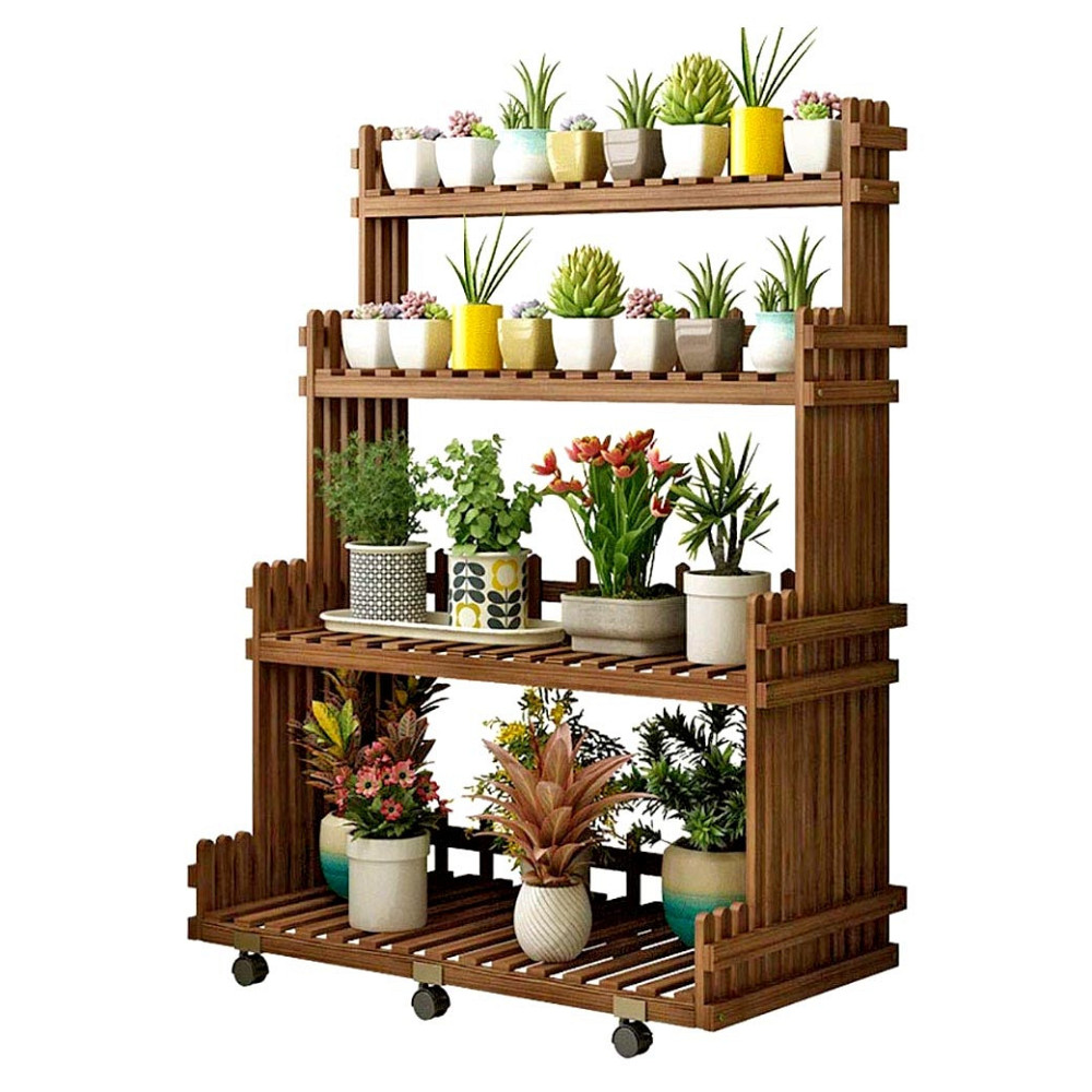 Підставка для квітів "Албуфейра 80" на коліщатках капучино Миколаїв - фото 2