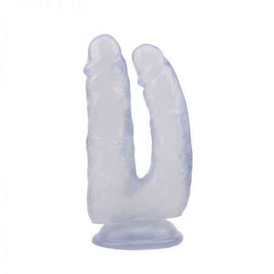 Фалоімітатор подвійний 6.3 Inch Dildo, Clear Sex Aura Київ