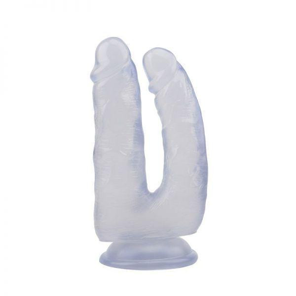 Фалоімітатор подвійний 6.3 Inch Dildo, Clear Sex Aura Київ - фото 2