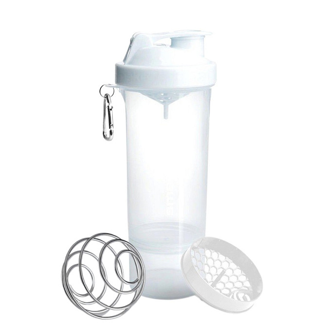 Шейкер спортивний SmartShake Slim 500ml Pure White Каменское - изображение 1