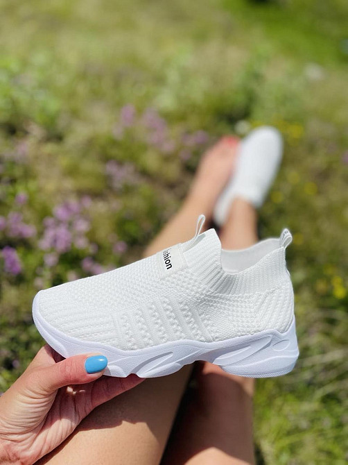 LB Сліпони жіночі LB 778-2 білі (весна-літо, сітка) (5073) Коломия - фото 2
